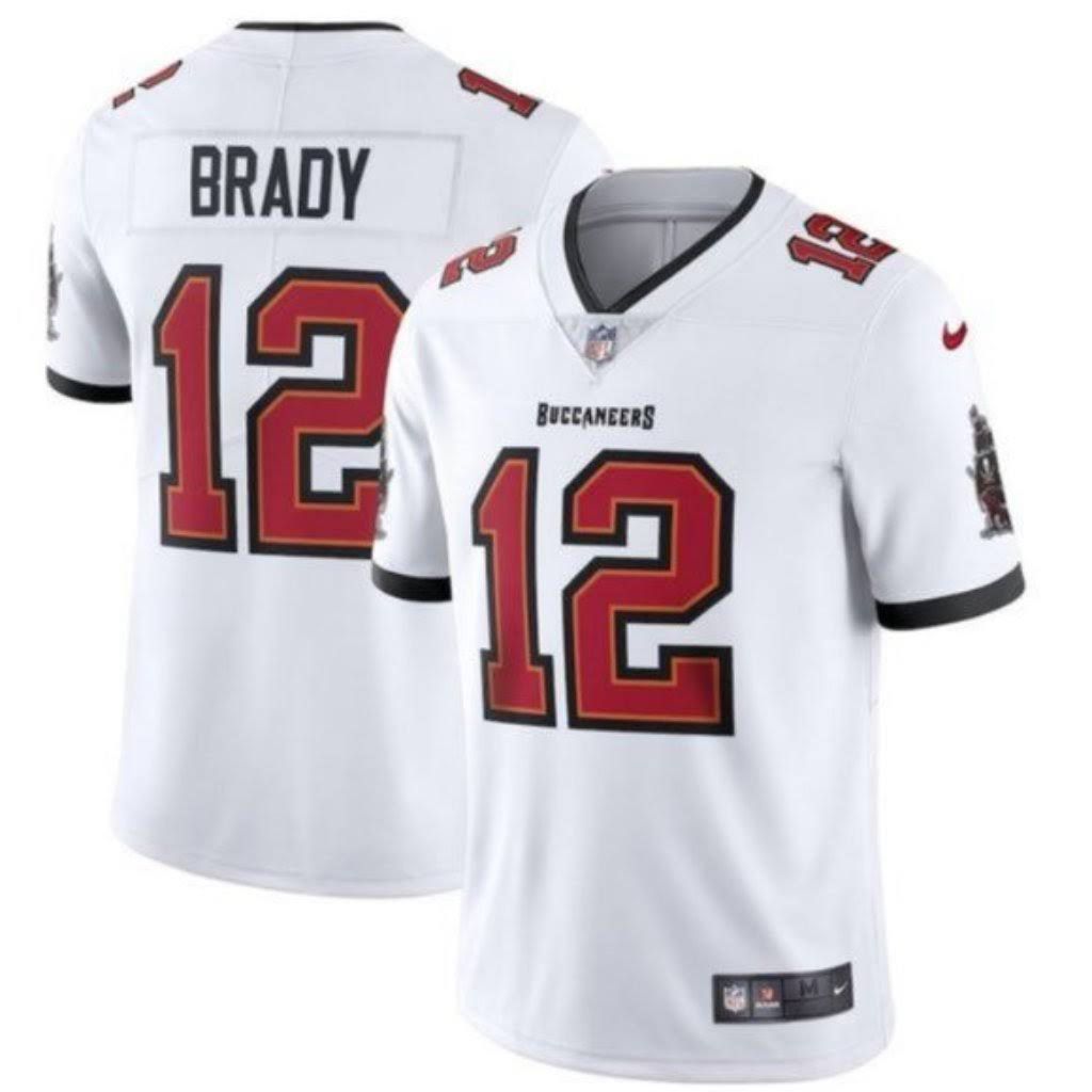 Men Tampa Bay Buccaneers #12 Tom Brady Nike White Vapor Limited NFL Jersey